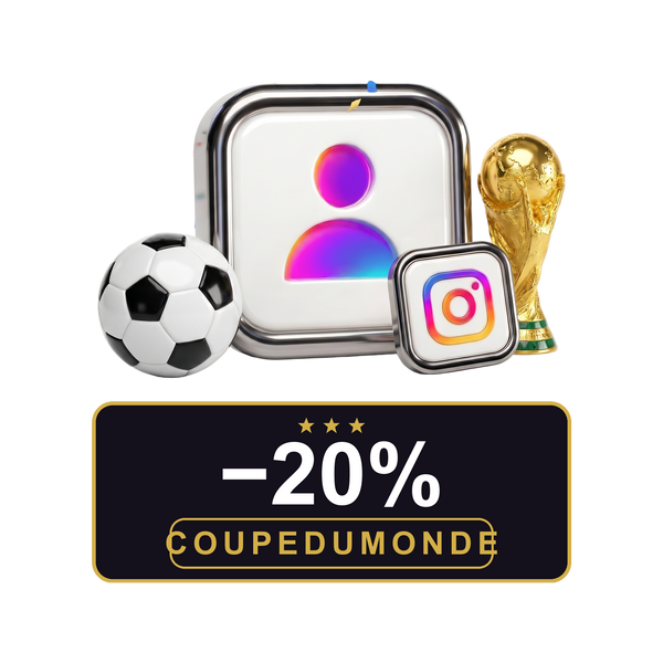 Abonnés Instagram — -20% COUPEDUMONDE